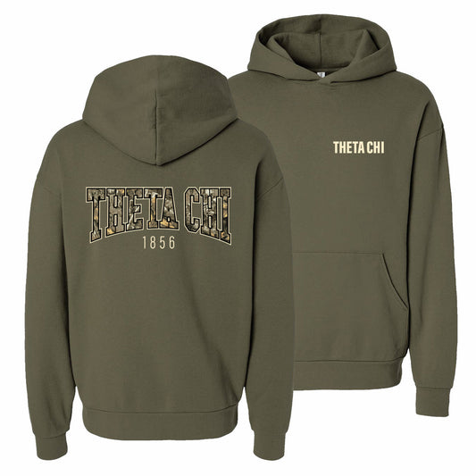 New! Theta Chi Tactical Camo Hoodie