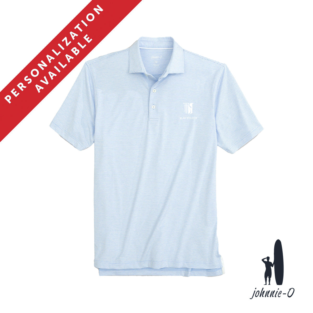 New! Theta Chi Personalized Johnnie-O Striped Polo