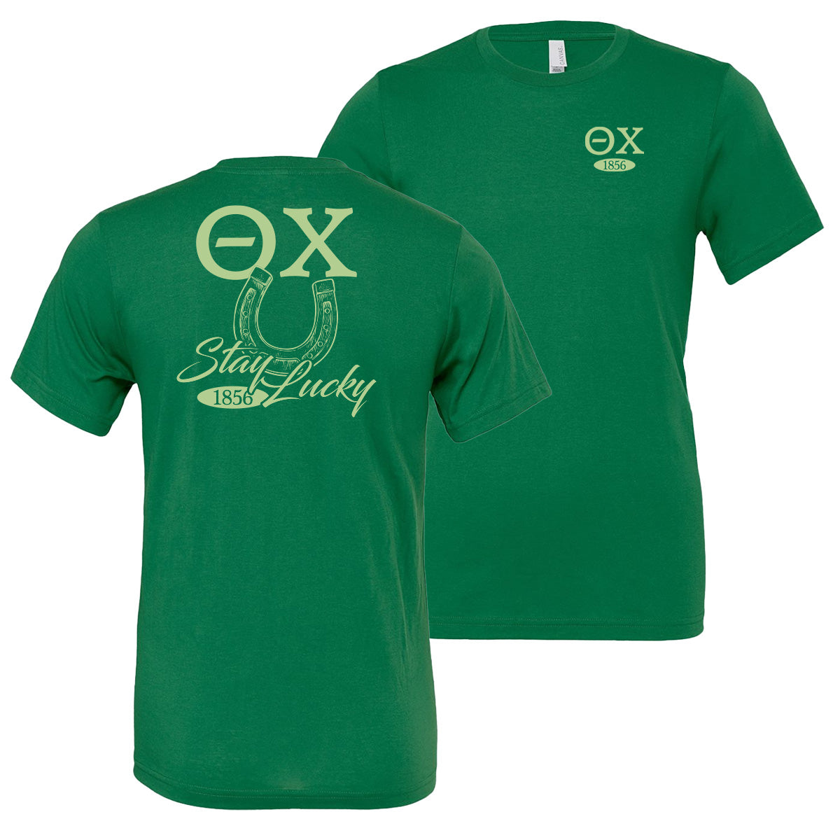 New! Theta Chi Stay Lucky Short Sleeve Tee