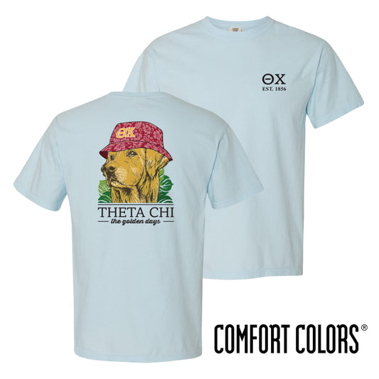 New! Theta Chi Bucket Hat Retriever Tee