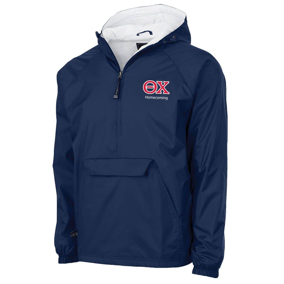 New! Theta Chi Classic 1/4 Zip Rain Jacket