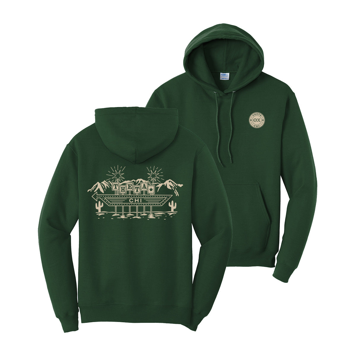 Theta Chi Western Vintage Motel Hoodie