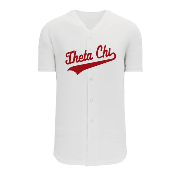 Theta Chi New Era Graphite Baseball Jersey